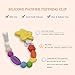 2 in 1 Pacifier Clip - Teething Baby Silicone Beads with Unique Shapes - #1 Unisex Binky Holder - Best for Teether Toys, Stuffed Animals, Soothie/MAM, Infant Blankets & Drool Bibs