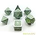 Bescon Super Glow in The Dark Metal Polyhedral D&D Dice Set of 7 Luminous Metallic RPG Role Playing Game Dice 7pcs Set D4-D20