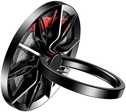 Alloet Cell Phone Ring Stand Holder,Car Wheel Shape Zinc Alloy 360 Degree Rotary Finger Grip Smart Phone Holder