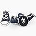 PetFavorites Cute Puppy Pet Dog Sporty Shoes Lace up Blue Canvas Dog Boots Nonslip Dog Booties Sneaker for Large Doggies, 4 Pcs in One Pack. (Size 7, Blue)