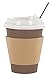 bilubah 140 Pack - 12 Oz Disposable Hot Paper Coffee Cups with Lids, Sleeves and Stirring Straws - Complete Supply for Offices, Restaurants, Coffee Shops, Parties, Home and All the People on the Go
