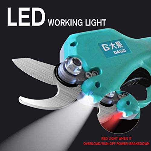 BGSFF Elektrische Astschere, wiederaufladbare 21-V-Astschere Garten-Lithiumbatterie-Astschere – Bild 6