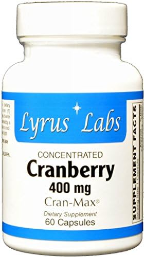 Lyrus Labs Cran-Max Concentrated Cranberry Extract - 400 mg - 60 Capsules