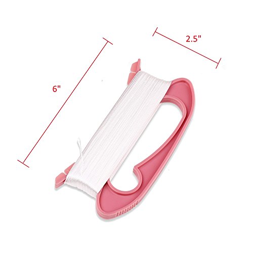 HAPPYTOY Kite Handle with Line String - 300ft Durable String - 2 Pack - Pink