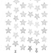 MOWO Paper Garland Twinkle Star Silver Glitter 3'' Circle Decoration 2pc 20 feet in Total