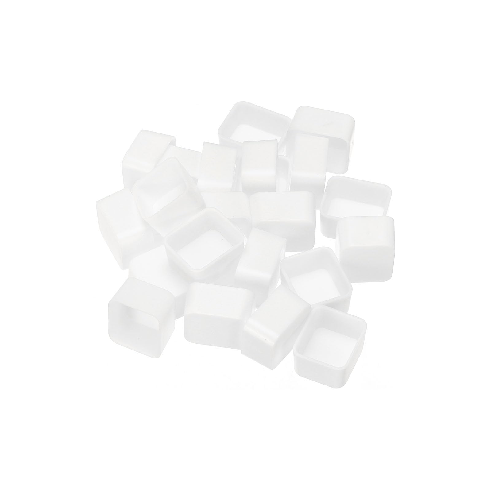 PATIKIL 2ml Watercolor Pans, 24 Pack Empty Half Pans Plastic Watercolor Tins for Watercolor Oils Acrylic Painting Travel Tin Case Palette Style 2, White