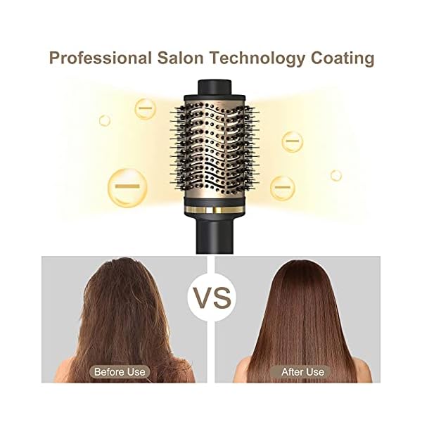 UBEGOOD-Hair-Dryer-Hot-Air-Brush-5-in-1-Hot-Air-Brush-with-3-Temperatures-Negative-Ion-Hot-Air-Comb-Multifunctional-Hot-Air-Brush-Hair-Dryer-Brush-Styling-Brush-Hair-Dry-for-All-Hair-Types UBEGOOD Hair Dryer Hot Air Brush, 5 in 1 Hot Air Brush with 3 Temperatures Negative Ion Hot Air Comb Multifunctional Hot…