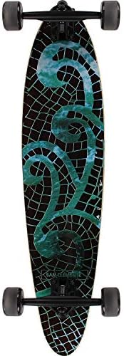 San ClementeLongboards Mosaic Sea Pintail Longboard Complete Skateboard - 8" x 34"