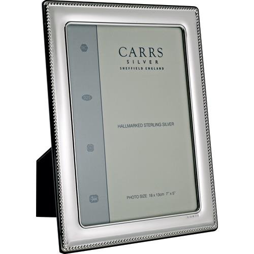 JB Silverware Silver Photo Frame Bead 8 x 6 (Velvet Back)