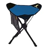 GEERTOP Lightweight Portable Folding Tripod Stool Slacker Chair with Mesh Pocket for Fishing Camping Hiking Hunting Outdoor