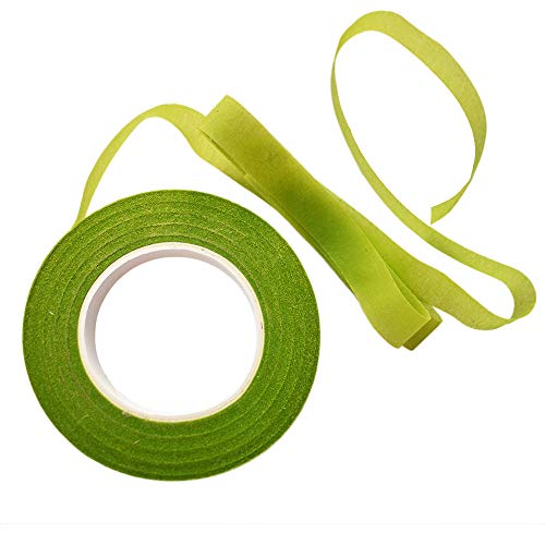 Leline's Floral Tapes, Flower Wrap for Bouquet Stem, Green Florist Tapes for Flowers Making Project, 1/2 inch X 30 Yards