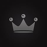 Sticker Royal Crown Chess Queen King Kingdom waterproof Games Speci Dark_Gray (14 X 9.24 In)