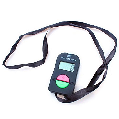 image for Xbes Electronic Digital Hand Tally Counter Clickers Count Up & Down wi