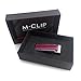 M-Clip Stainless Steel White Carbon Fiber Inlay Money Clip (SS-BSS-WHCF)