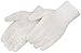 Liberty K4517Q Cotton/Polyester Regular Weight Plain Seamless Knit Glove with Elastic String Knit Wrist, Large, Natural White (Pack of 12) primary