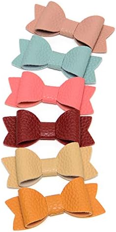 Cotton and Linen Bow Hair Accessories Hair Bow Clip for School Girls Pack of 14pcs