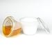 [50 + 60 Pack] 48 OZ BPA Free Clear Plastic Bowl With Dome Lids 4 OZ Dressing Sauce Cup Combo for Salads Fruits Parfaits, Disposable, Large Size