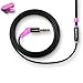 JLab Audio  J6 High Fidelity Metal Ergonomic Earbuds Style Headphones, GUARANTEED FOR LIFE - Passionfruit Pink/Black