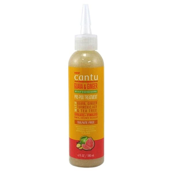 CANTU GUAVA & GINGER SCALP EXFOLIATING PRE-SHAMPOO TREATMENT – 6 FL OZ (PACK OF 2)