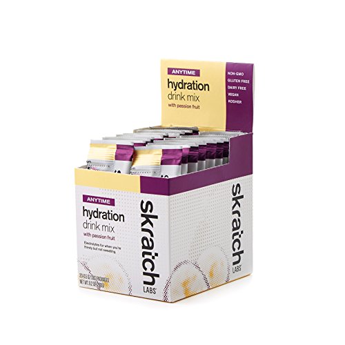 Skratch Labs: NEW Anytime Hydration Drink Mix, Passion Fruit, 20-pack single serving box (formerly Daily Electrolyte mix)