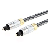 CableCreation Optical Audio Cable 12FT, Slim Optical Cable Digital Audio Cable with Gold Plated for Home Theater, Sound Bar, TV, PS4, Xbox, Playstation &More, 3.6M