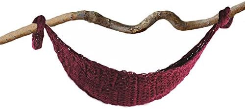 Baby Newborn Photography Props Hammock Handmade Crochet Knitted Unisex Baby Outfit Photo Prop Baby Photography(Stick not Included) (Wine red)
