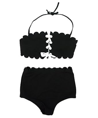 Amazon 水着 スカラップビキニ レディース 上下セット タンキニ