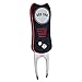 Team Golf MLB Boston Red Sox Retractable Divot Tool with Double-Sided Magnetic Ball Marker, Features Patented Single Prong Design, Causes Less Damage to Greens