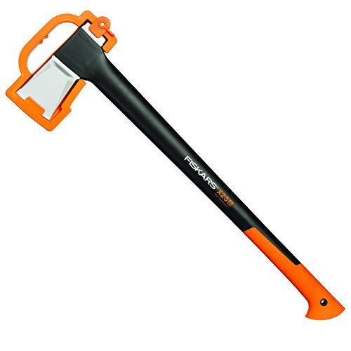 Fiskars Spaltaxt, Inklusive Klingen- und Transportschutz, Länge: 72 cm, Antihaftbeschichtet, Hochwertige Stahl-Klinge/Glasfaserverstärkter Kunststoff-Stiel, Schwarz/Orange, X25âXL, 2,4 kg, 1015643 – Bild 3