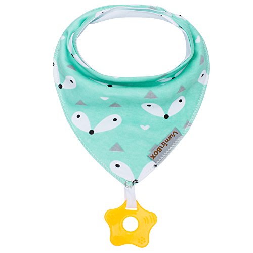 Baby Bandana Drool Bibs and Teething Toys Made with 100% Organic Cotton, Super Absorbent and Soft Unisex (Vuminbox) (10 -Pack Unisex)