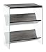 Convenience Concepts SoHo Bookcase, Weathered Gray / Glass