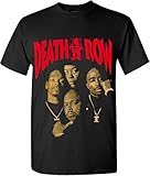 Death Row T-shirts Hip Hop Legend Rappers Graphic Red Logo