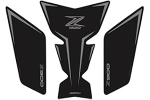 TZMAPU Compatible Kawasaki Z900 GasTank Pad,Motorcycle Tank Protector, Non-Slip Fuel Tank Stickers Kit Rubber Protective Pads (Black)