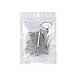 Pixnor 3pcs 7.8cm 20 Teeth Fancy DIY Metal Wire Hair Clip Combs Bridal Wedding Veil Combs (Silver)