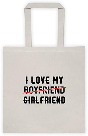 I Love My Boyfriend Sorry Girlfriend Preferences Choice Rule Cool Funny Message Outdoor Humor Grocery Shopping Tote Bag