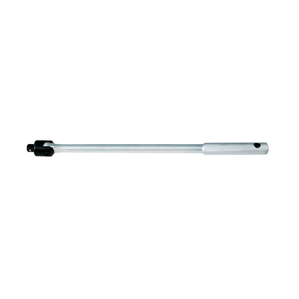KING TONY 446218F Empunadura Articulada 1/2" L:450mm for DIYers & Professionals, Ideal for Repair, Installation and Workshop tasks, 450mm