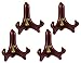 BANBERRY DESIGNS Easel Wooden Folding Premium Quality - Mahogany Finish - Pack of 3 - 4