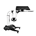 HAVIT Aluminum Laptop Desk Mount Floor Holder Stand Adjustable Height with Wheels and Mouse Table Pad for Laptop/Notebook/iPad/Tablets (KSR-01)