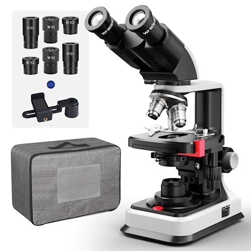 Lab Compound Binocular Microscope 40X2500X Magnification, TwoLayer