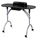 Giantex Portable & Foldable Manicure Nail Table Station, Nails Desk Spa Beauty Salon Technician Equipment w/Wrist Pad&Large Drawer, Free Carrying Case, Nail Workstation 27 Inches Height, Black