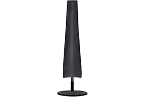 Ailelan Umbrella Cover, 600D Oxford Fabric Patio Umbrella Cover, Waterproof Outdoor Umbrella Cover with Zipper for 7ft to 11ft Garden Outdoor Umbrella, Black