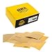 Dura-Gold - Premium - Variety Pack/Assortment (80,120,150,220,240,320,400,600,800,1000) - 1/4 Sheet Hook & Loop or Clip Sandpaper 5.5" x 4.5" - for Automotive & Wookworking Palm Sanders - Box of 50