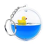 Hot Sale! Sunfei Keychain,Glitter Powder Quicksand Star Key Ring Mini Filled Bottle Keychain (I)