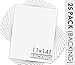 Mat Board Center, Pack of 25, 11x14 White Backing Boards, 4-Ply Thickness Cardboard for Picture/Photo/Framing Back Support