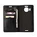 Microsoft Nokia Lumia 950XL Wallet Case, Cavor Crazy Horse Pattern Genuine Leather Folio Bookstyle Flip Case Cover Stand Function Card Slots/Cash Compartment Nokia Lumia 950 (5.7