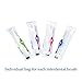 Wasser Vela 16pcs XL Size Orthodontic Interdental Brush, 4 Handle Colors, Clean Between Teeth and Braces, Flexible Handle and Durable Wire, Easy to Use and No Break (Started Pack)