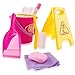 Little Helper Housekeeping Kids Pretend Play Toy Cleaning Supplies Pink Playset with Mop, Bucket, and Accessories