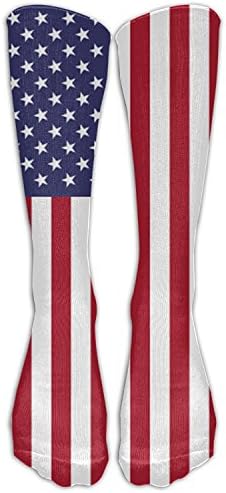 HUANLESONG American Start Eagl Women Graduated Compression Knee High Socks Fun Cool Casual Dress Socks for Men&amp;Women