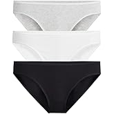 MeUndies – Women’s Stretch Cotton Bikini - Comfortable Panties – 3 Pack - Amazon Exclusive Fabric