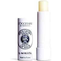 L'Occitane Ultra-Rich 10% Shea Butter Nourishing Lip Balm Stick: Moisturize Dry Lips, Twist Up, Softening, With Beeswax and C